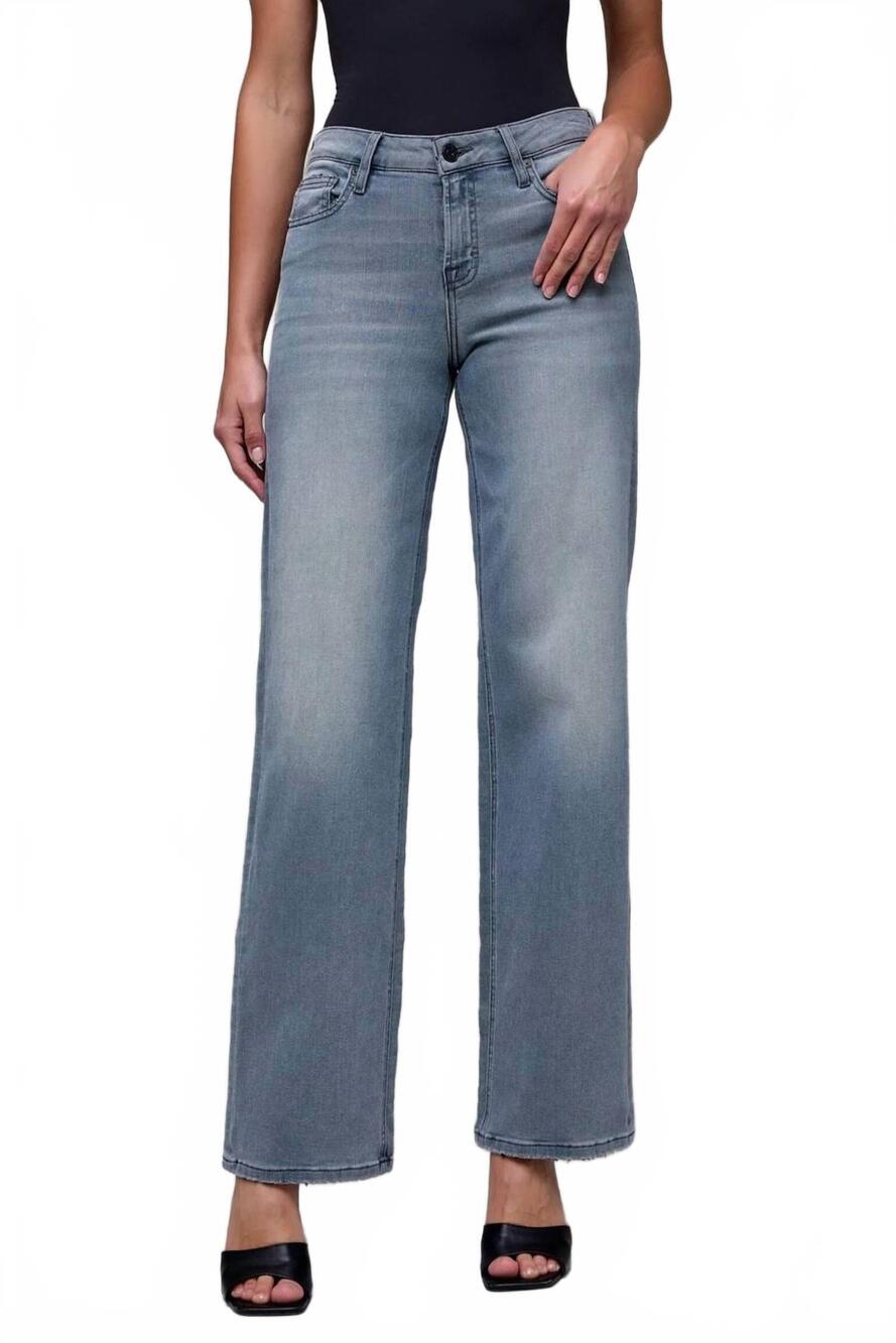 NEW HIDDEN mid rise dad jean in grey